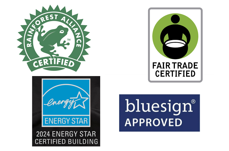 Simbolos de productos produccion sostenible