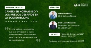 Cambio en Normas ISO y los nuevos desafios en la sostenibilidad